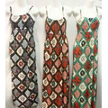 Women's Long Dress Abstract Checkered Print Design